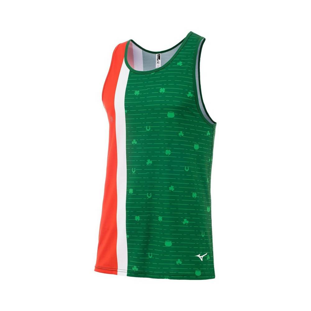 Mizuno Men's Printable Tank Top Green (421867-ELJ)